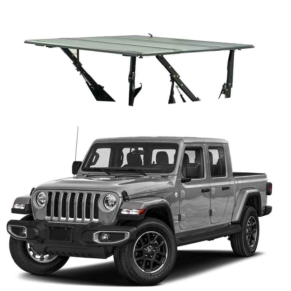 Pickup Tonneau Cover Hard Aluminum Lift-up Tri-fold Bed Cover for Great Wall Poer Cannon Motor Fengjun 4/5/6 Ford