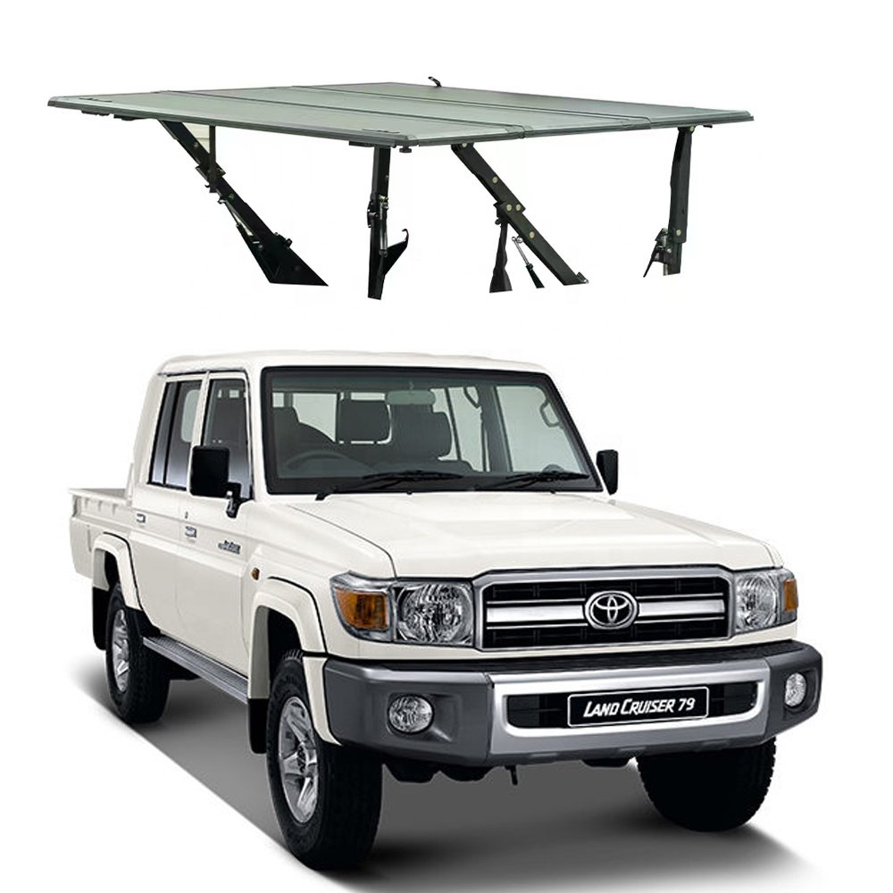 Pickup Tonneau Cover Hard Aluminum Lift-up Tri-fold Bed Cover for Great Wall Poer Cannon Motor Fengjun 4/5/6 Ford