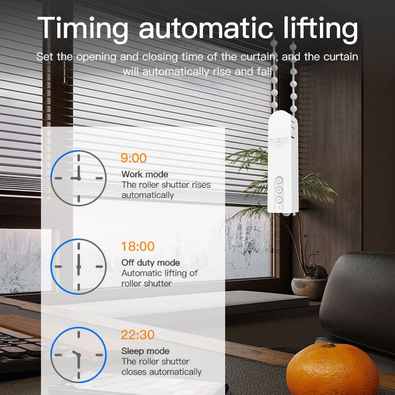 Tuya App Controlled Auto Curtain Opener Smart Electric Motor Curtains Accessory Smart Blinds Motor
