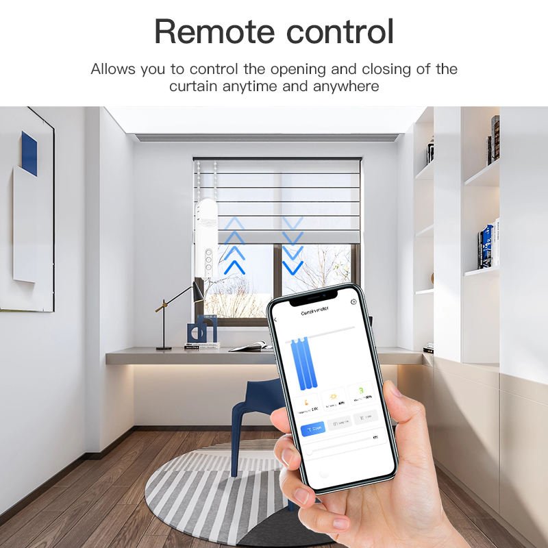 Tuya App Controlled Auto Curtain Opener Smart Electric Motor Curtains Accessory Smart Blinds Motor