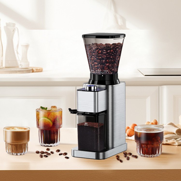 Dc Motor Super Fine Set 304 for Sale Premium Luxury With Coarseness Settings Coffee Bean Grinder