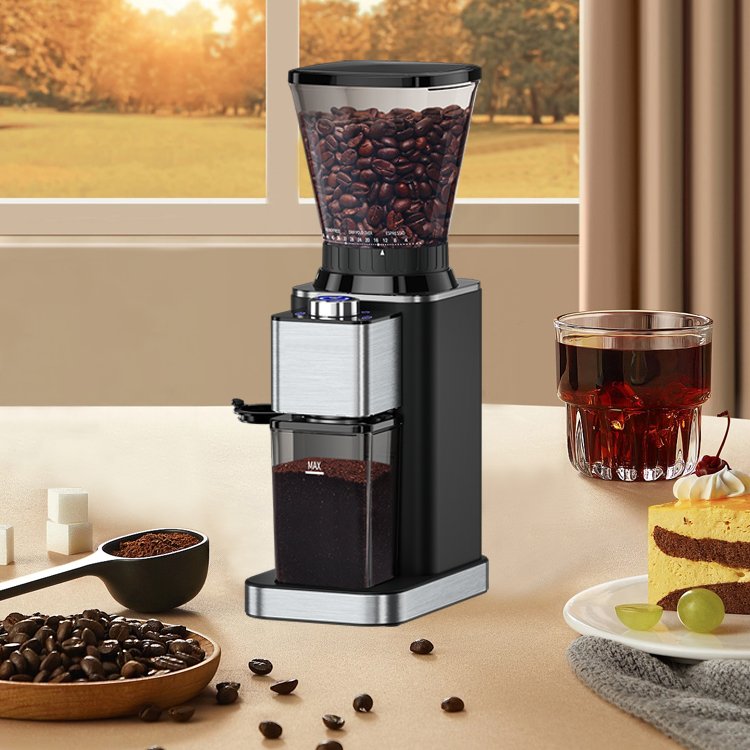 Dc Motor Super Fine Set 304 for Sale Premium Luxury With Coarseness Settings Coffee Bean Grinder