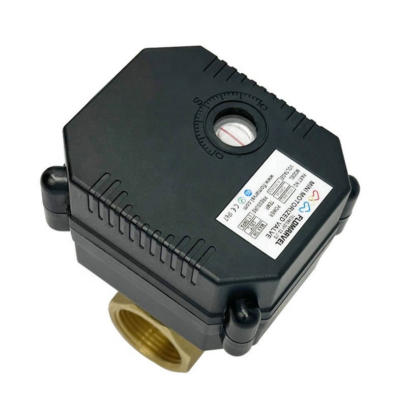 2 Way Dn15 20 25 32 220v Electric Motor Actuator Actuated Automatic Brass Shut off Ball Valve Water Treatment Auto Flow Control