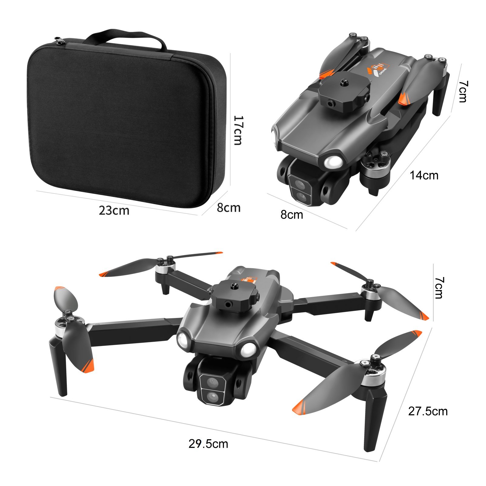 2024 New RC HD Camera Drone Optical Flow Positioning Brushless Motor Quadcopter Obstacle Avoidance for Adults