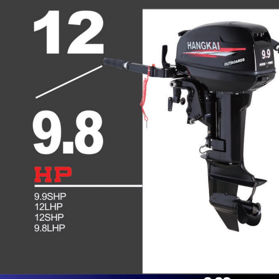 Hot Sale Hangkai Outboard Engine 6HP 12HP 15HP 18HP 2 Stroke Boat Motor