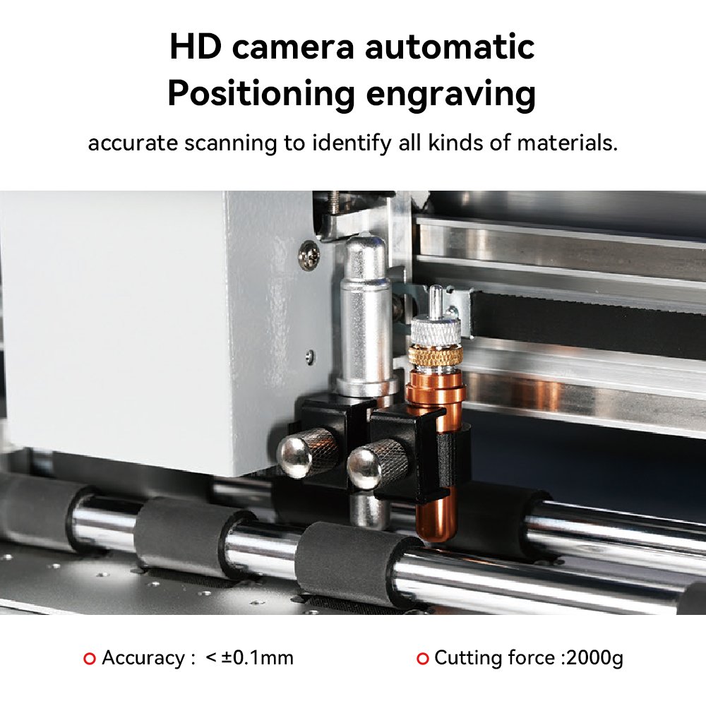 2025 Newest Vacuum Adsorption 1000 Sheets Automatic Feeding Sheet Label Cutter With Servo Motor CCD Camera Position