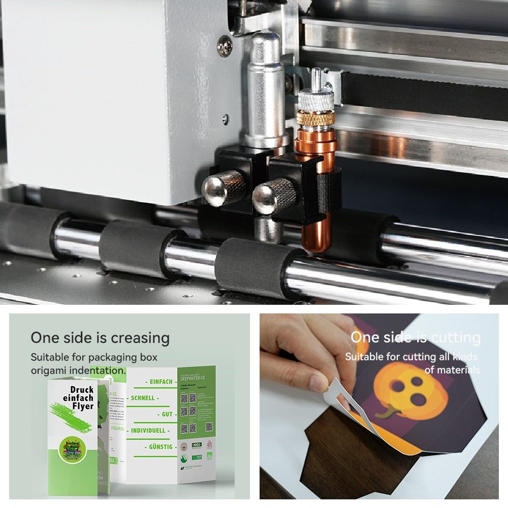 2025 Newest Vacuum Adsorption 1000 Sheets Automatic Feeding Sheet Label Cutter With Servo Motor CCD Camera Position
