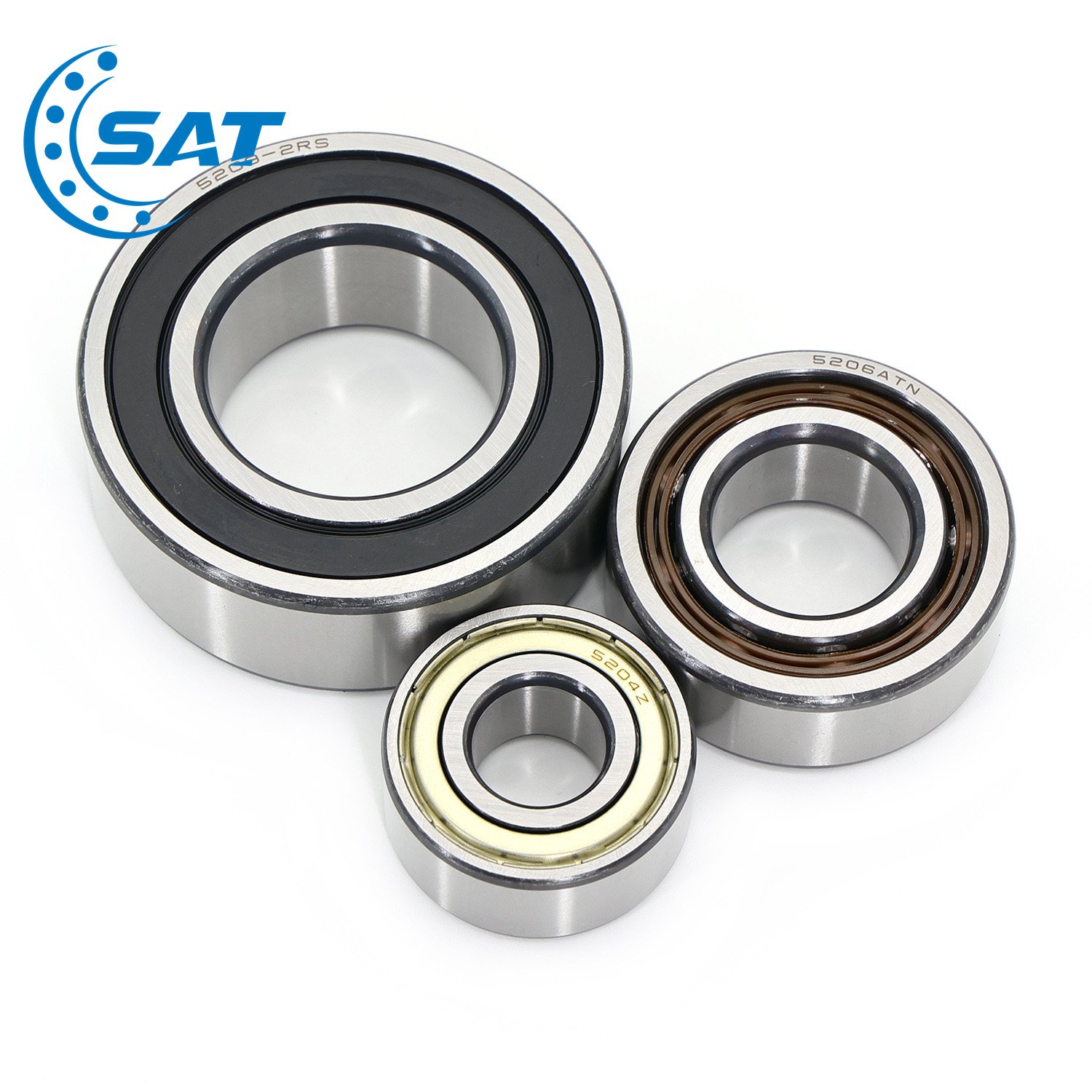 Angular Contact Ball Bearings Durable Low Noise Automotive Accessories 3200 S 3201 S 3202 S 3203 S 3204 S 3205 S 3206 S 3207