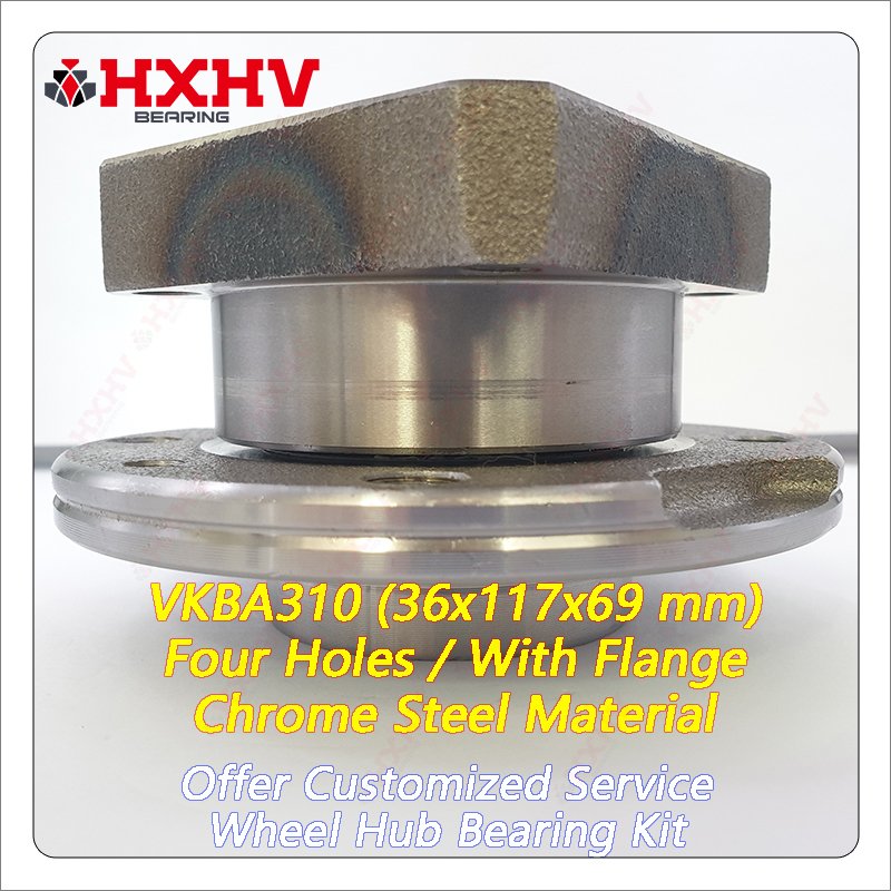 VKBA310 4400919 654W0561 4 Pcs Rim Hole Number Chrome Steel 36x117x69 mm HXHV Wheel Hub Bearing Kit
