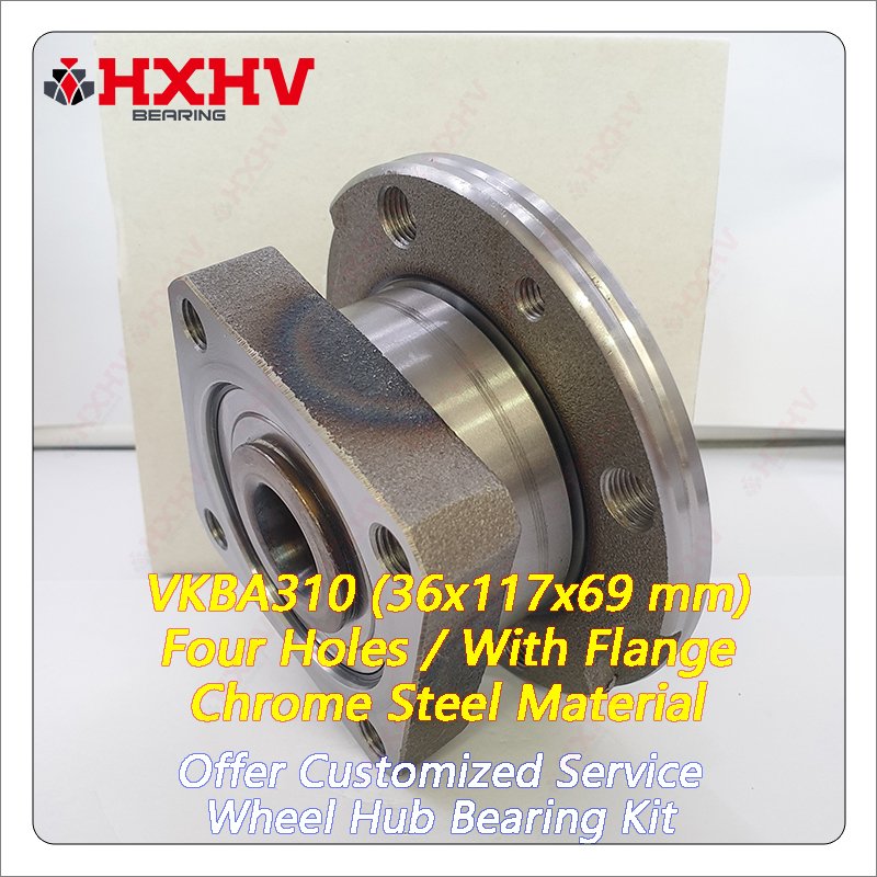 VKBA310 4400919 654W0561 4 Pcs Rim Hole Number Chrome Steel 36x117x69 mm HXHV Wheel Hub Bearing Kit