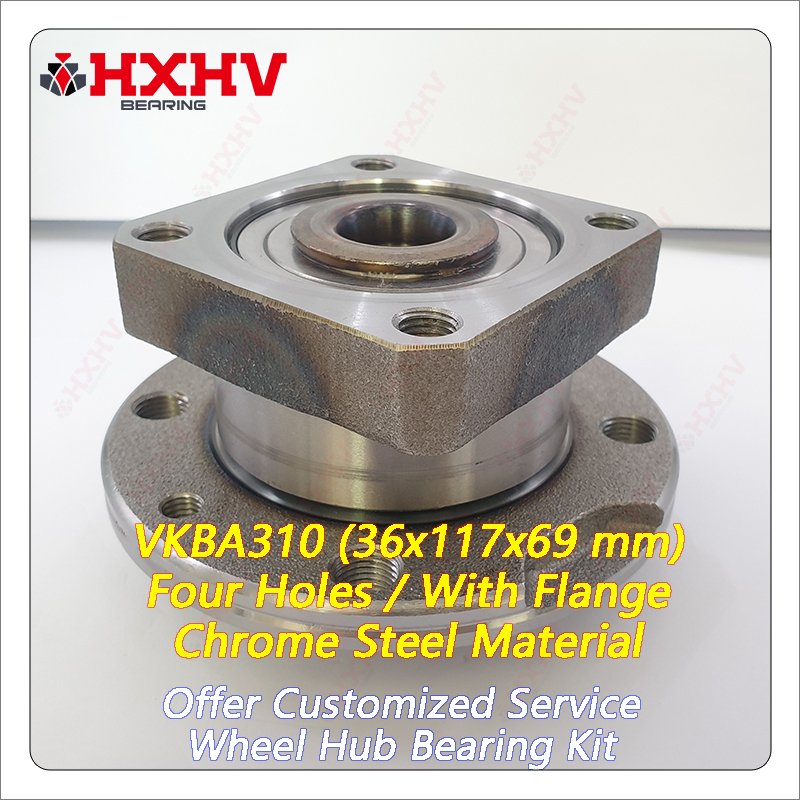 VKBA310 4400919 654W0561 4 Pcs Rim Hole Number Chrome Steel 36x117x69 mm HXHV Wheel Hub Bearing Kit