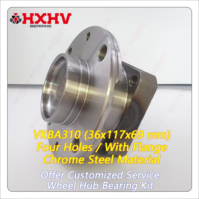 VKBA310 4400919 654W0561 4 Pcs Rim Hole Number Chrome Steel 36x117x69 mm HXHV Wheel Hub Bearing Kit