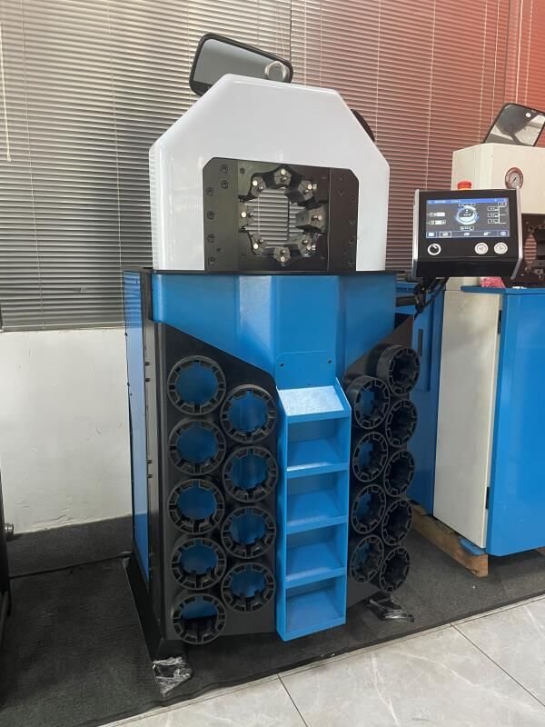 4" Big Diameter Ultra-thin Hose Crimper Heavy Duty Hydraulic Hose Crimping Machine with Touch Screen
