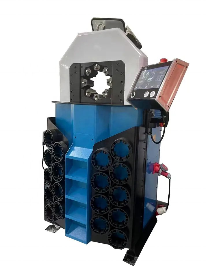 4" Big Diameter Ultra-thin Hose Crimper Heavy Duty Hydraulic Hose Crimping Machine with Touch Screen