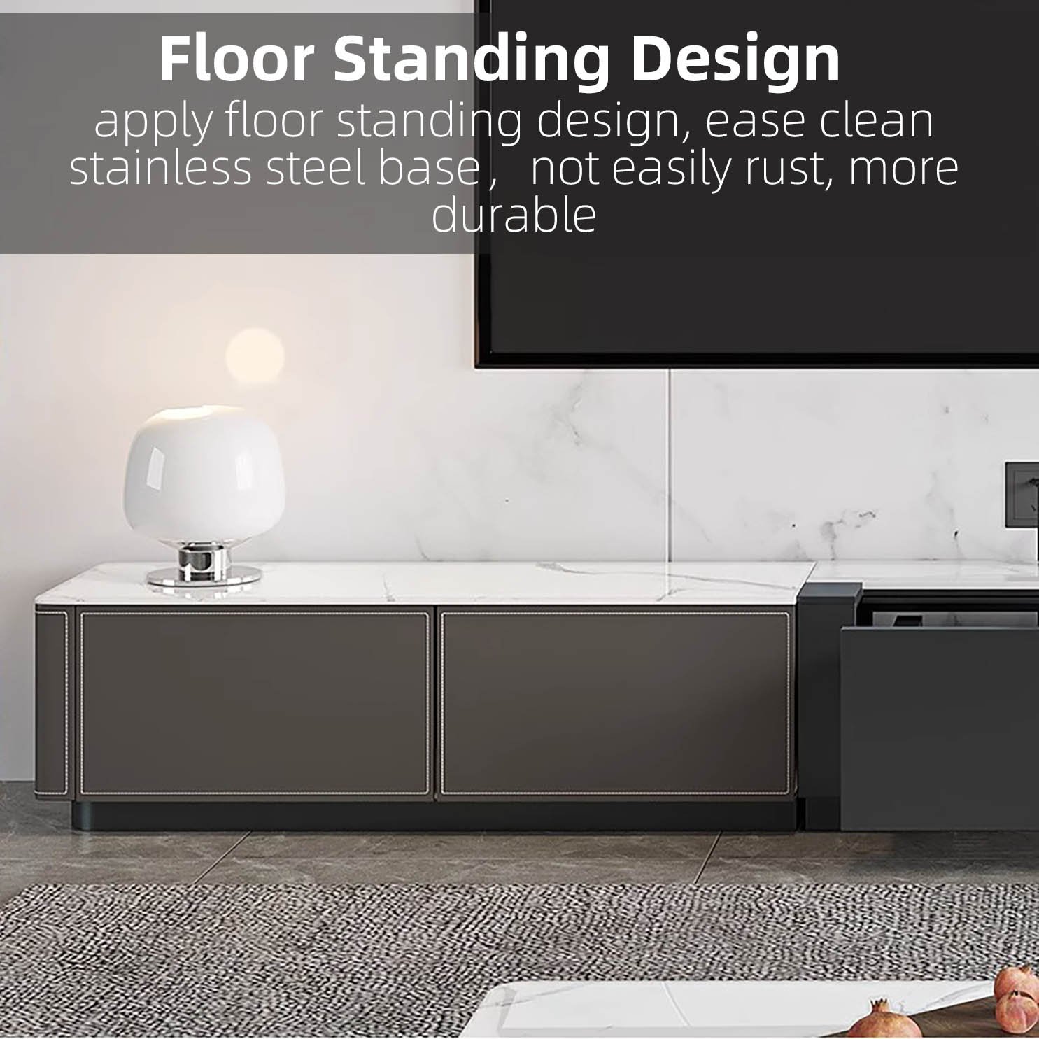Yinzam Smart Electric UST Laser Projector TV Cabinet with Drawers for Home Theater Intelligent Projector TV Lift Floor Bracket