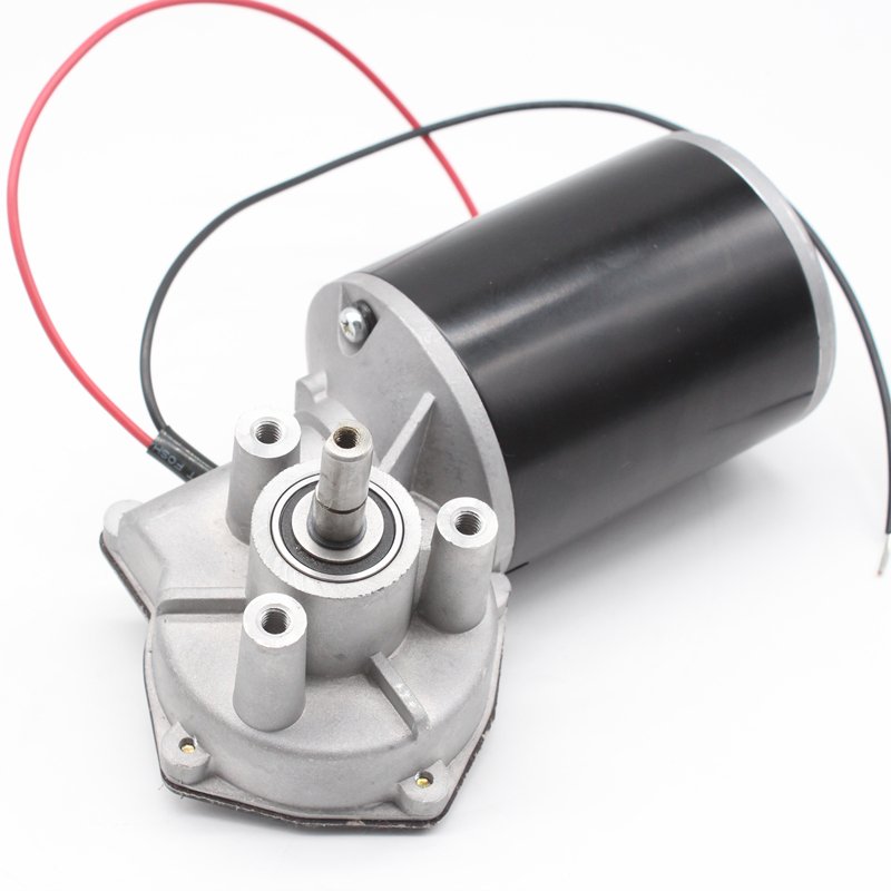 59mm 90 Degree Right Angle 24V 12V DC High Torque Bronze Worm Gear Motor for Garage Door