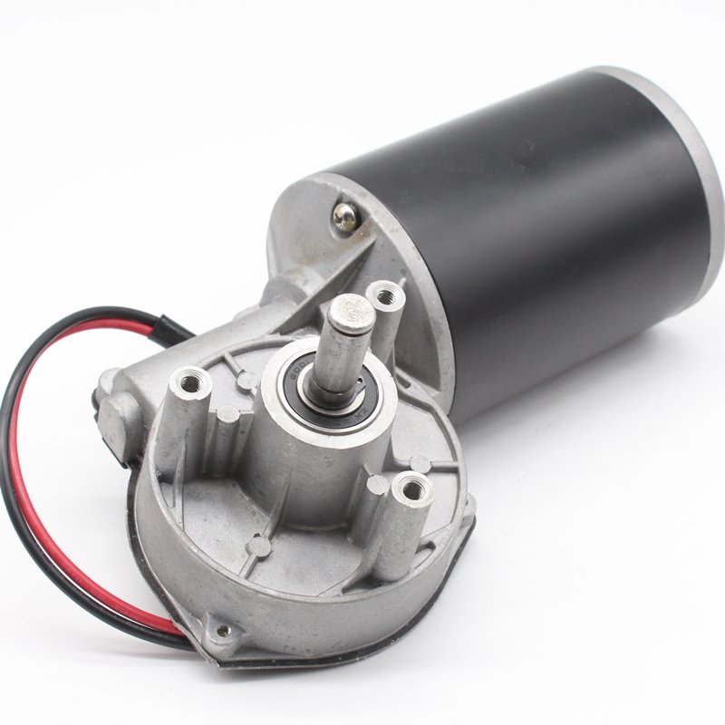 59mm 90 Degree Right Angle 24V 12V DC High Torque Bronze Worm Gear Motor for Garage Door