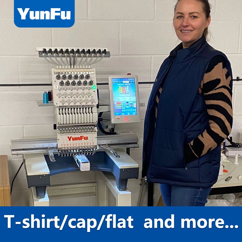 Tajima Automatic Single Head Embroidery Machine New Dahao Motor 3D Flat Shoes Sock Doorstep Delivery Cap Patch Computerized