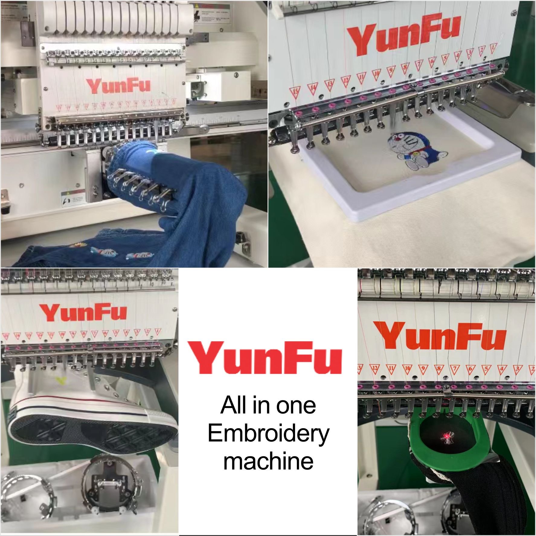 Tajima Automatic Single Head Embroidery Machine New Dahao Motor 3D Flat Shoes Sock Doorstep Delivery Cap Patch Computerized