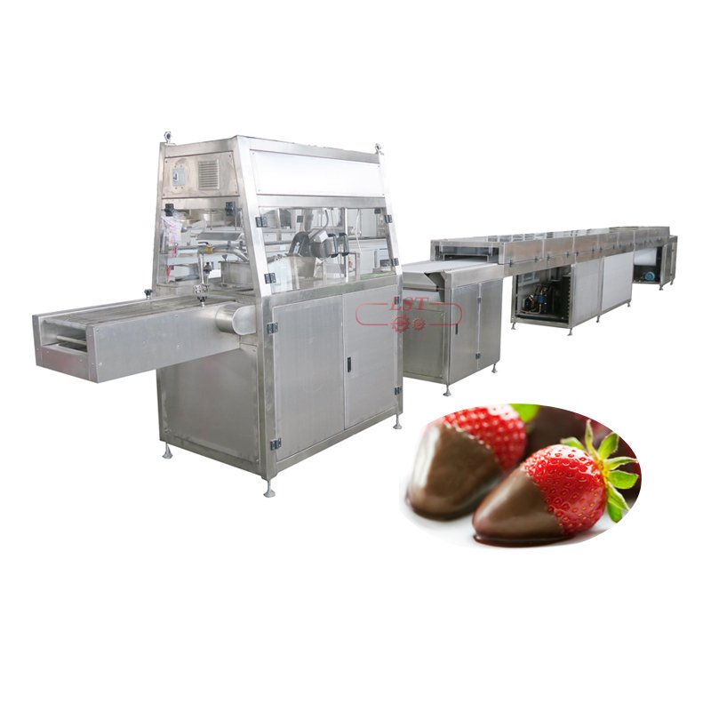 2019 New Different Capacity Auto Chocolate Sandwich Biscuit Enrobing Decorating Graland Machine