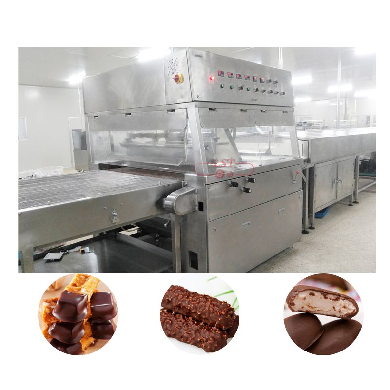 2019 New Different Capacity Auto Chocolate Sandwich Biscuit Enrobing Decorating Graland Machine