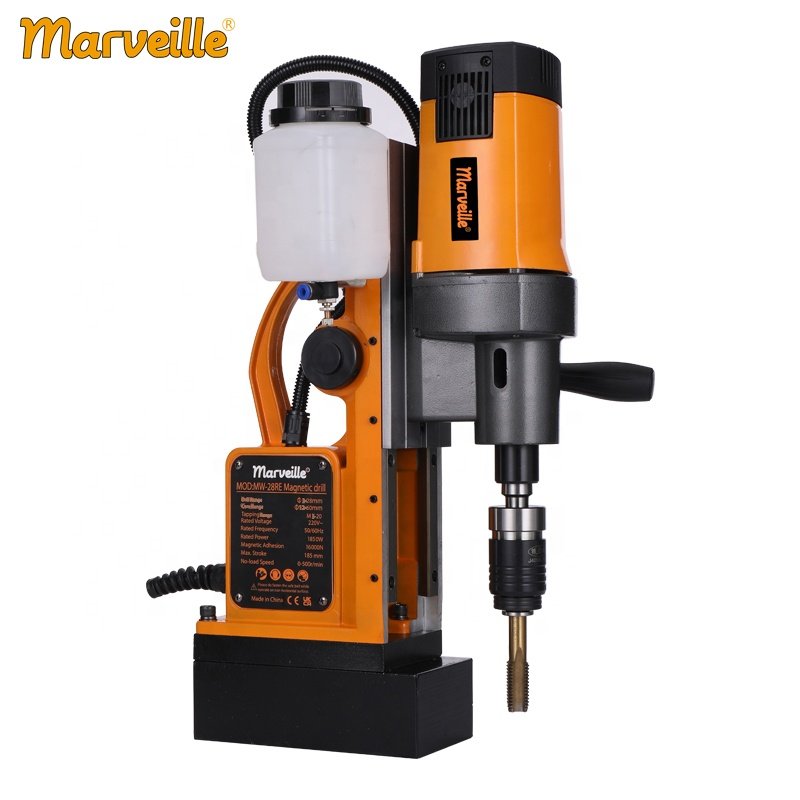 Marveille MW-25RE 25MM MT3 MT2 15500N High Quality Professional Fast Magnetic Drill Tap Machine Automatic 3 Speed Magnetic Drill