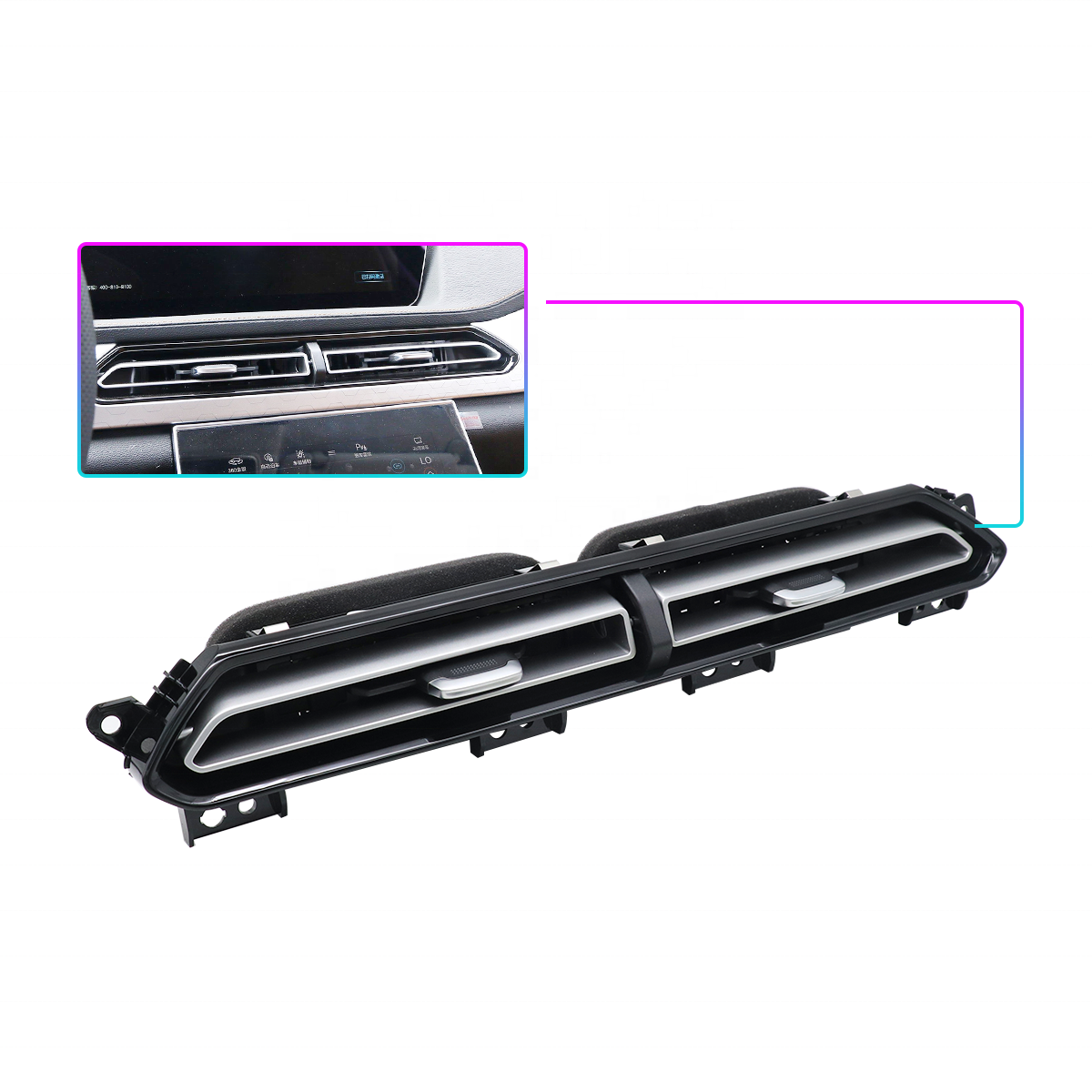 For BAIC BEIJING X7 Instrument Panel air Conditioning Vent Warm air Vent Front Louver Middle Vent A00084646