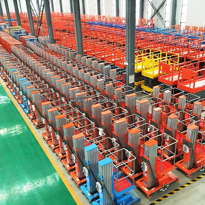 6M 12 Metre High Quality Aerial Work Platform 450KG Man Lift 4 Wheels Fully Automatic Walking Auto Electric Scissor Lift