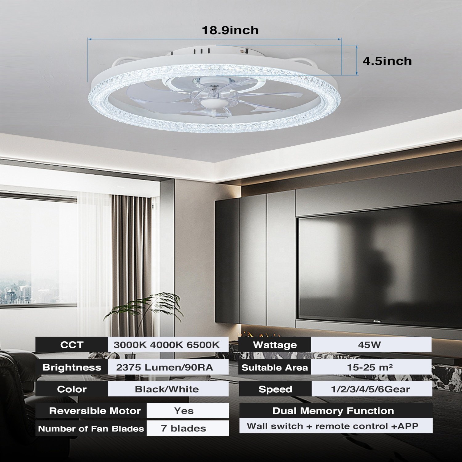 Fan Ceiling 42inc Country Ceiling Fan Retro Lanbot ETL FCC Iron Leaf Luxury Bedroom Living Room Crystal Ceiling Fans With Light