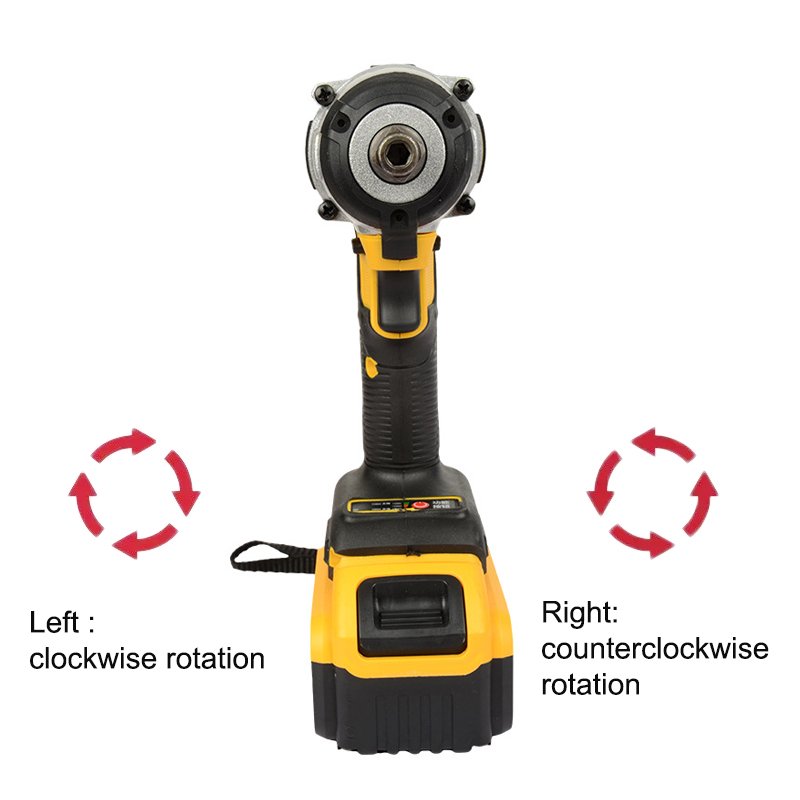 New Arrival 1/2in 350 N.M Lithium Battery Qualified Cordless Impact Wrench Brushless Motor Electric Wrench With Work Light