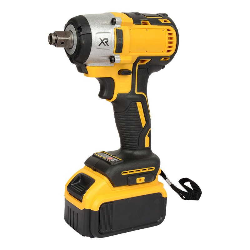 New Arrival 1/2in 350 N.M Lithium Battery Qualified Cordless Impact Wrench Brushless Motor Electric Wrench With Work Light