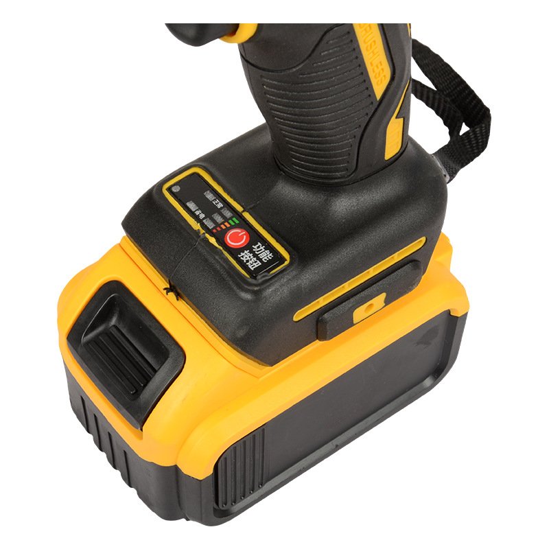 New Arrival 1/2in 350 N.M Lithium Battery Qualified Cordless Impact Wrench Brushless Motor Electric Wrench With Work Light