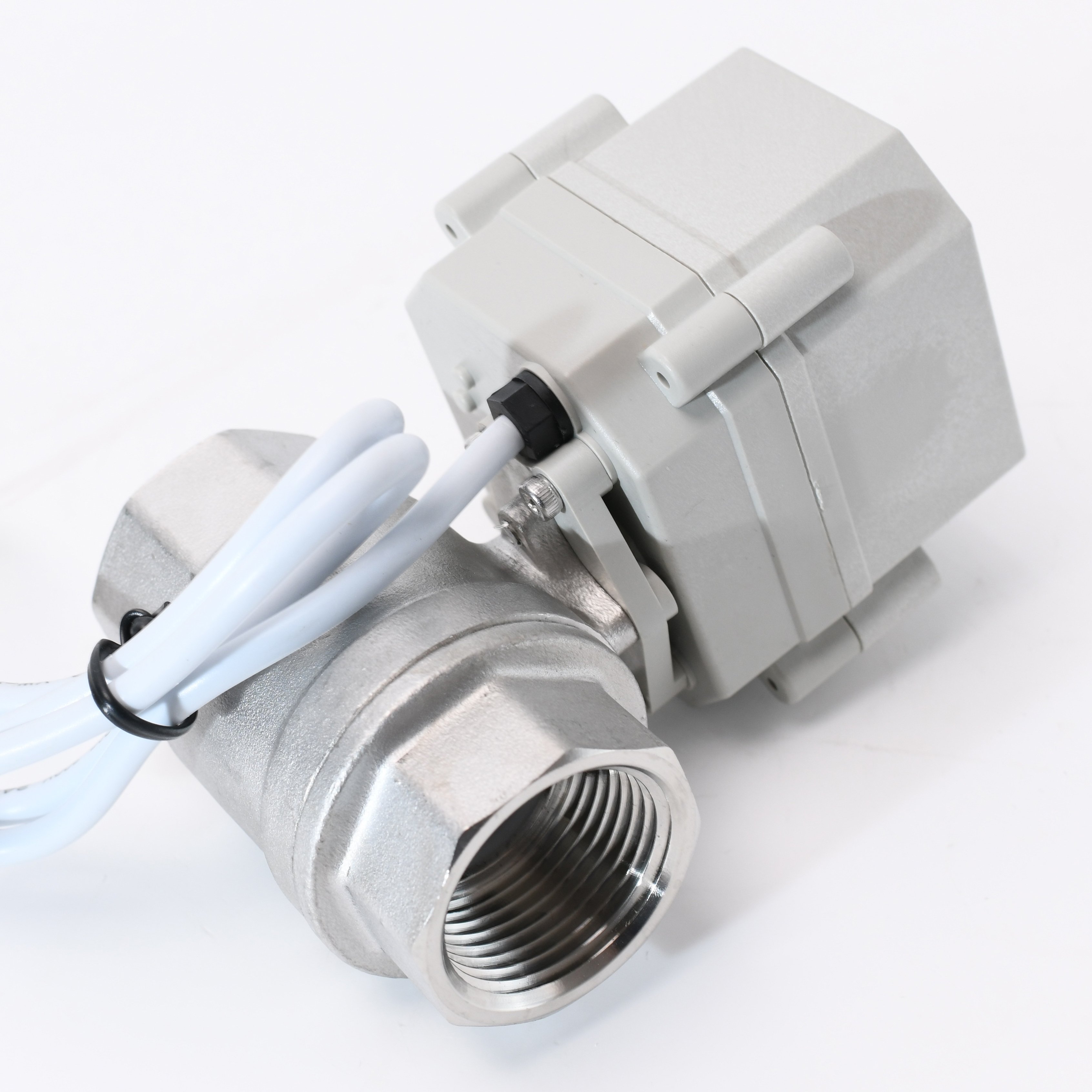 2 Way DN25 1" Inch CR04 5V/12V/24V Electric Shutoff Stainless Steel Valve with Auto Return for Hydrologic Cycle