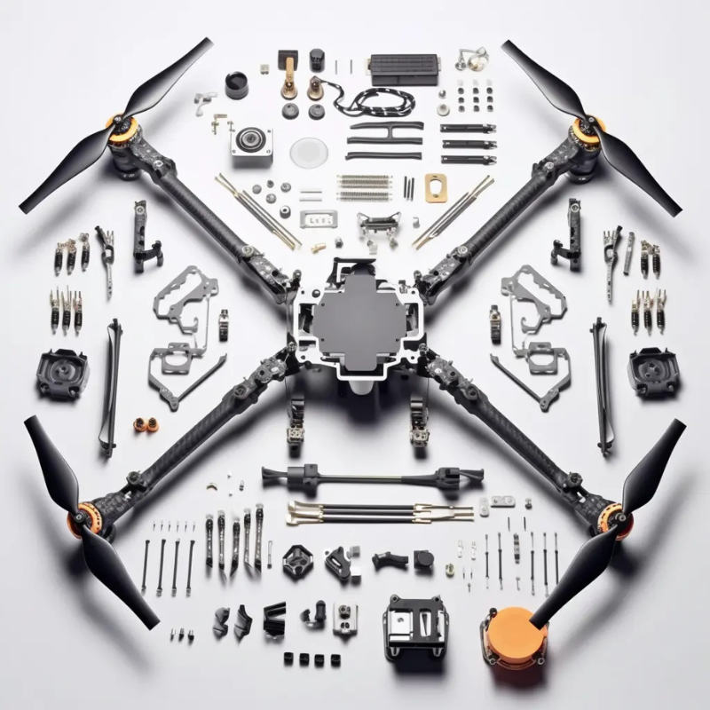 Customized CNC Machined Part Cutting Service Stator Cover and Rotor Cover Brushless Motor Components Applied for Drone