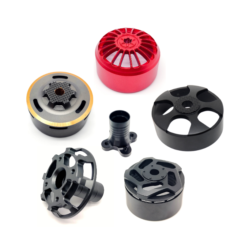 Customized CNC Machined Part Cutting Service Stator Cover and Rotor Cover Brushless Motor Components Applied for Drone