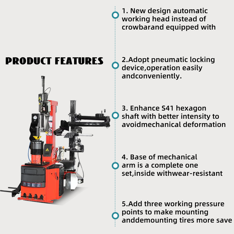 Direct Factory Selling Car Tyre Changer with Helper Arm Automatic Tire Removal Machine Fast Delivery