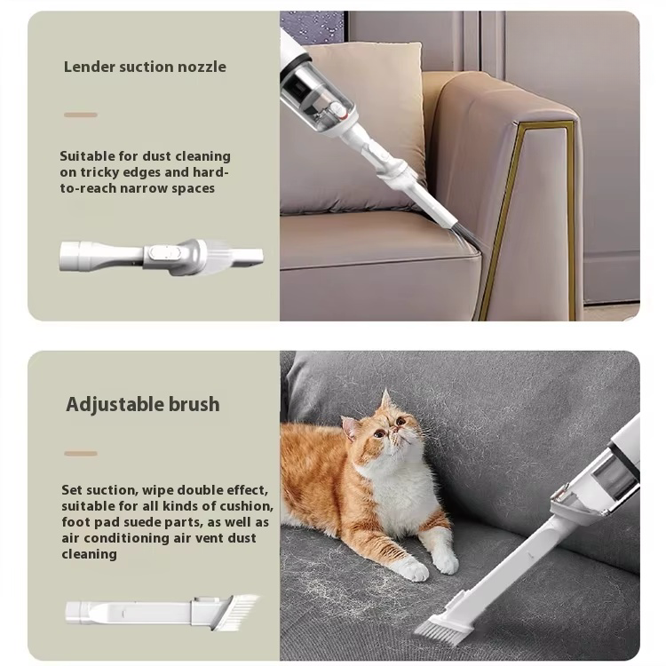 2025 Handheld Wireless Super High Power Dual-Use Home Car Vacuum Cleaner Convenient Silent Large Suction Dry Cleaning Cars