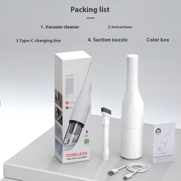 2025 Handheld Wireless Super High Power Dual-Use Home Car Vacuum Cleaner Convenient Silent Large Suction Dry Cleaning Cars