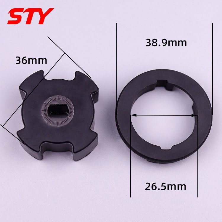 Motorized 25mm Motor Roller Blind Tube Crown Accessories 38mm Plastic Tube Drive Adapter