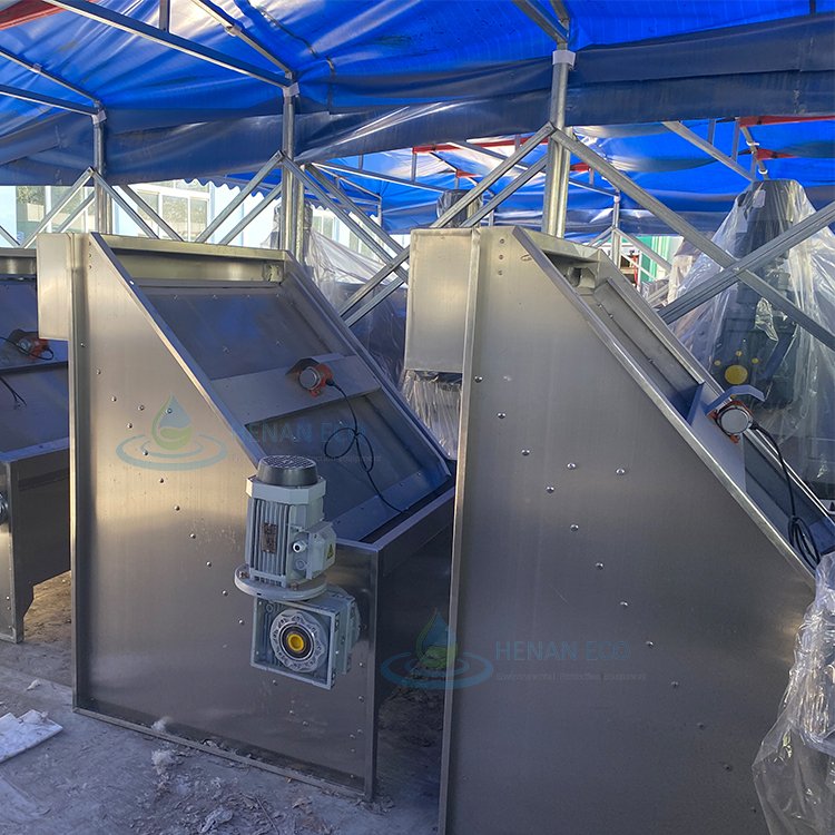 Solid Liquid Separator Sewage Sludge Press Auto Dewatering Screw Press Sludge Machine