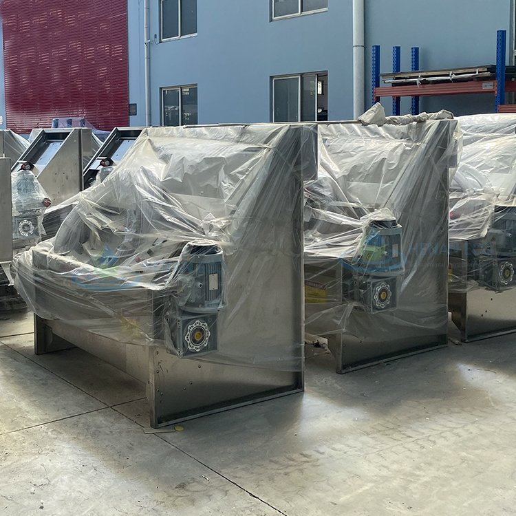 Solid Liquid Separator Sewage Sludge Press Auto Dewatering Screw Press Sludge Machine