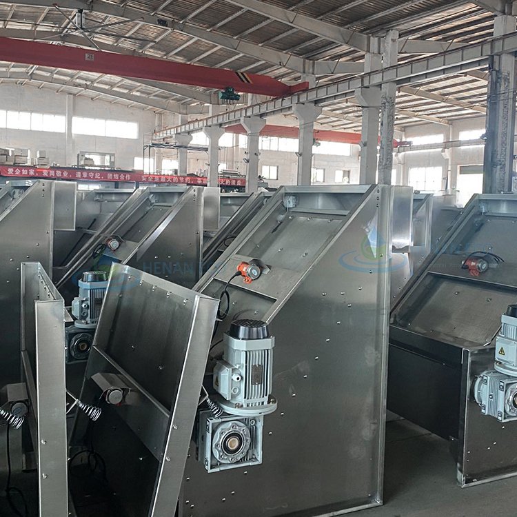 Solid Liquid Separator Sewage Sludge Press Auto Dewatering Screw Press Sludge Machine