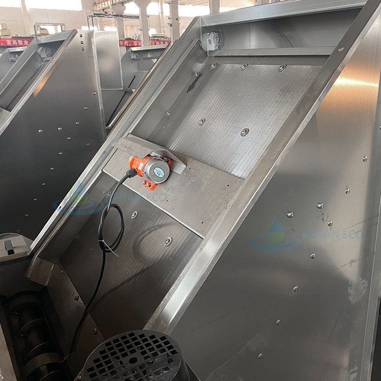 Solid Liquid Separator Sewage Sludge Press Auto Dewatering Screw Press Sludge Machine