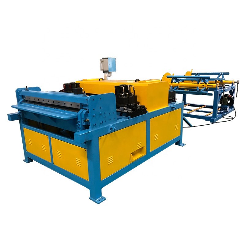 Automatic Duct Former Production Line square Auto Duct Line II With 2 Sets Coils Decoiler Coil Line