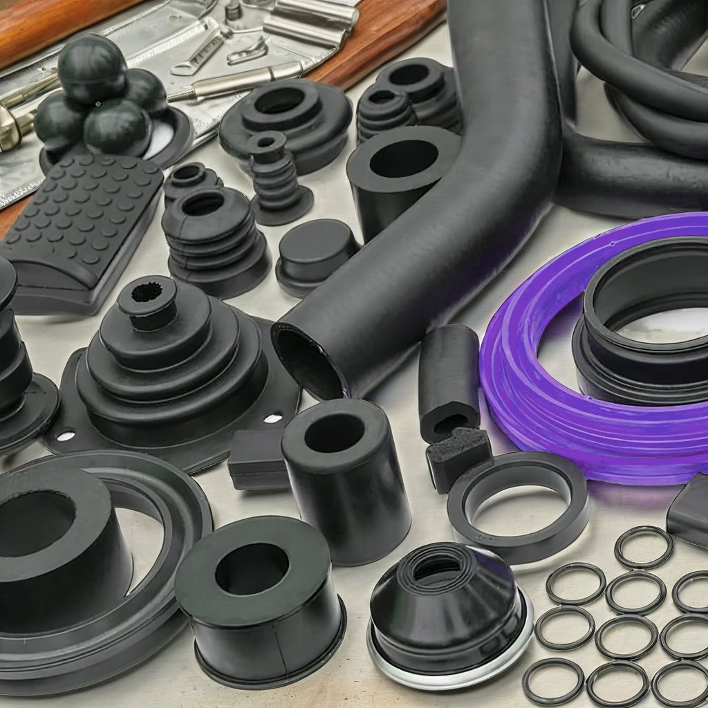 Custom Auto Motor Vehicle Accessories NR CR NBR EPDM Molding Compression Moulding Rubber Parts PVC Flat Gaskets Sealing