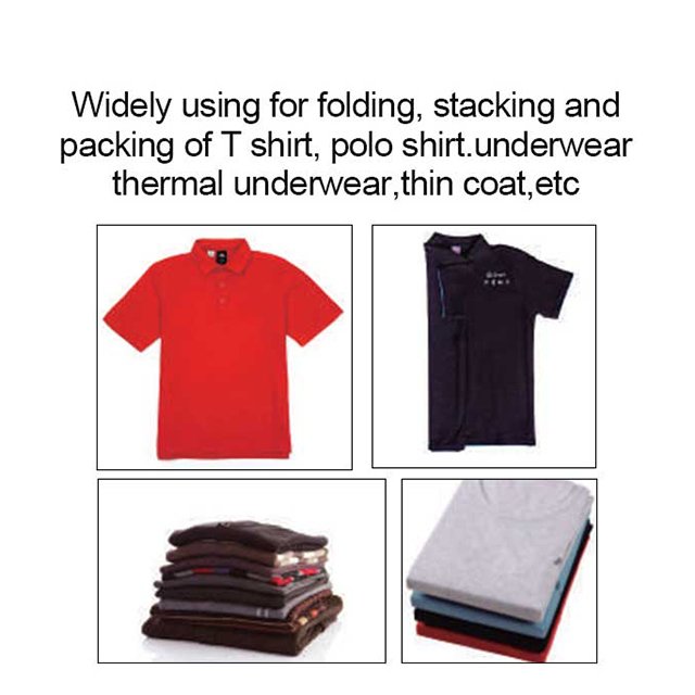 FPS-1 Semi Automatic T-shirt Skirt Pants Hoodie Apparel Clothes Folding Bagging Machine Auto Shirt Folder Machine