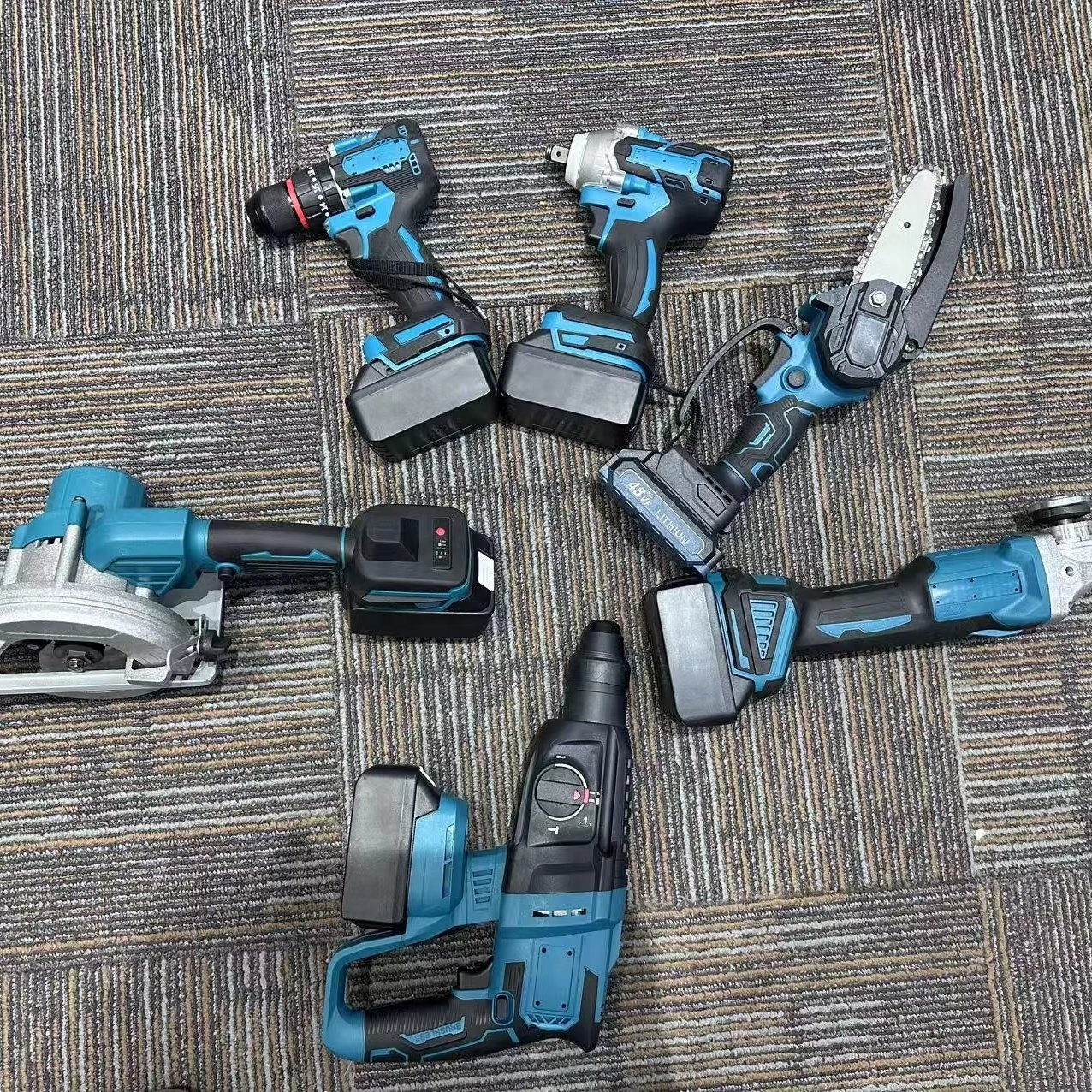 Factory Discount 4 in 1, 3 in 1, 2 in 1 Brushless Power Tools Lithium Battery Cordless Power Tool Set
