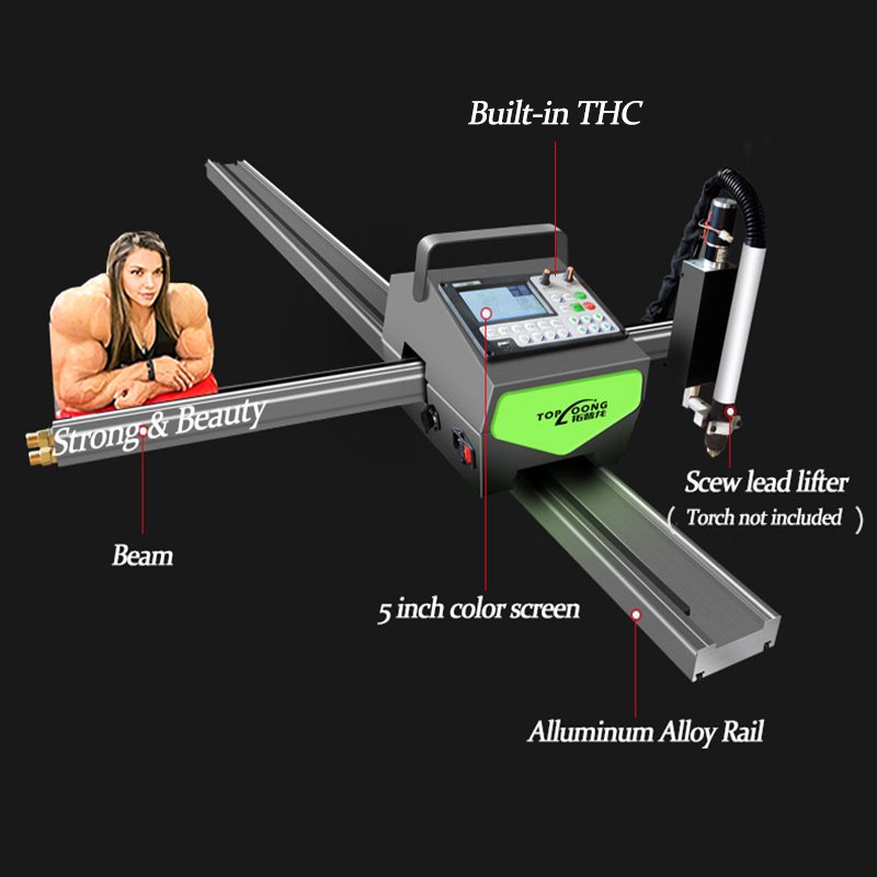 Nest Plasma CNC Cutting Machine Built in Shapes Library Metal Art Craft Water Chiller Gas Gauge Torch Height Control