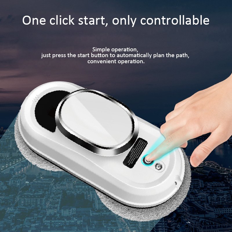 Remote-Controlled Vacuum Robot Window Cleaner Self-Cleaning Water Glass Cleaner for Household Car Outdoor Home Auto Outdoor Use
