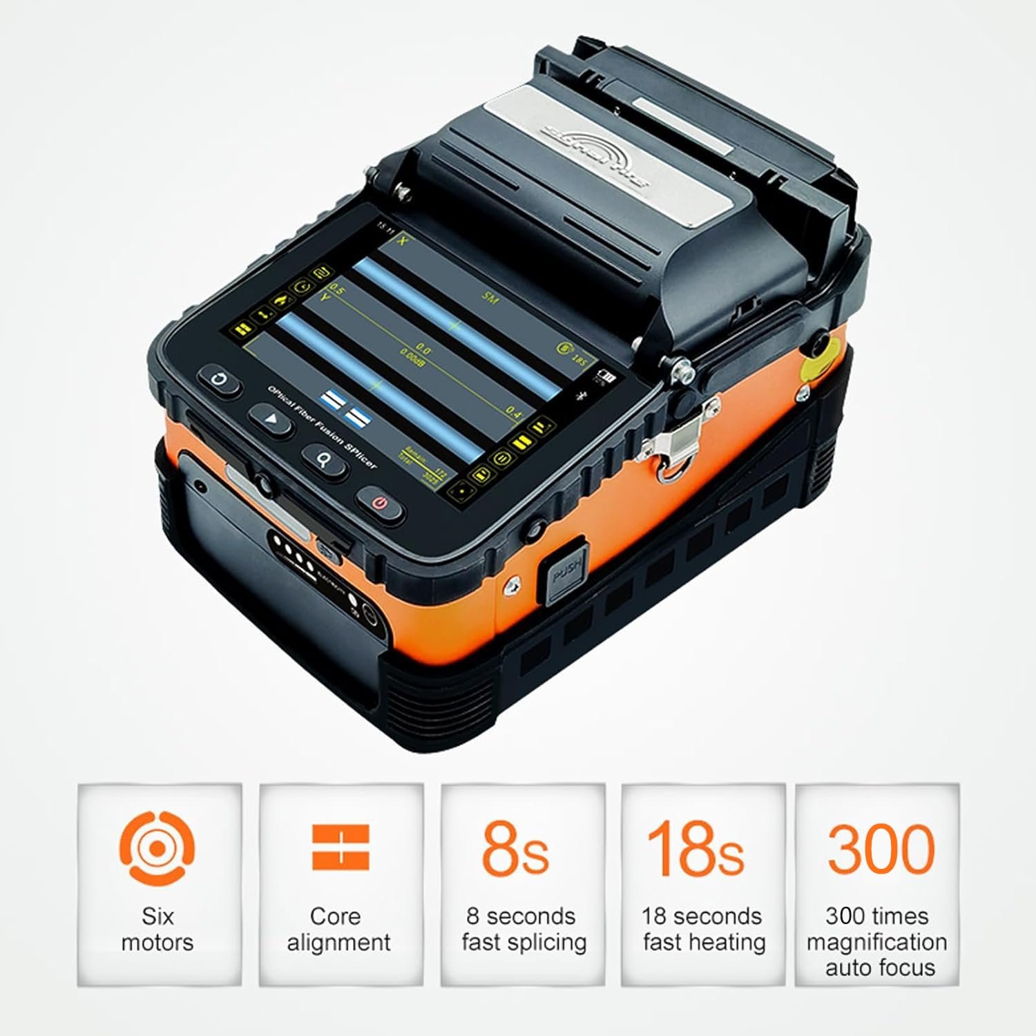 Fusion Splicer Ai-5 Ai-6 Smart Multi-language Optical Fiber Ftth fusion splicing equipment